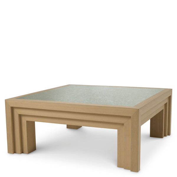 Coffee Table Metropolitan Natural Oak Open Grain Veneer Furniture Eichholtz