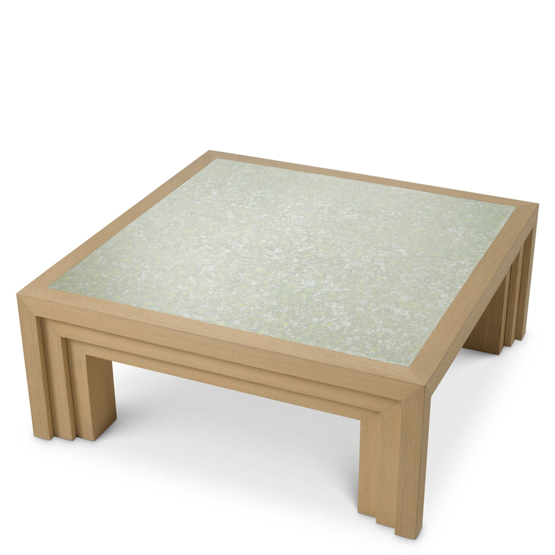 Coffee Table Metropolitan Natural Oak Open Grain Veneer Furniture Eichholtz