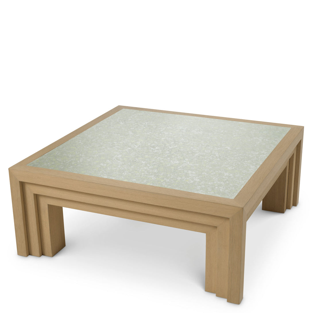 Coffee Table Metropolitan Natural Oak Open Grain Veneer Furniture Eichholtz