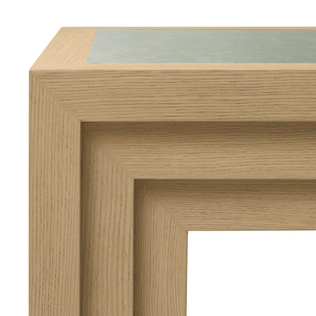 Side Table Metropolitan Natural Oak Open Grain Veneer Furniture Eichholtz
