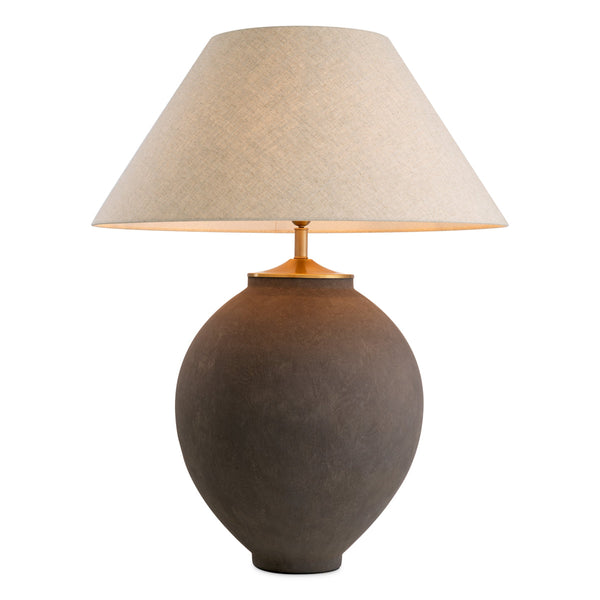 Table Lamp Moon Jar Taupe Finish Lighting Eichholtz