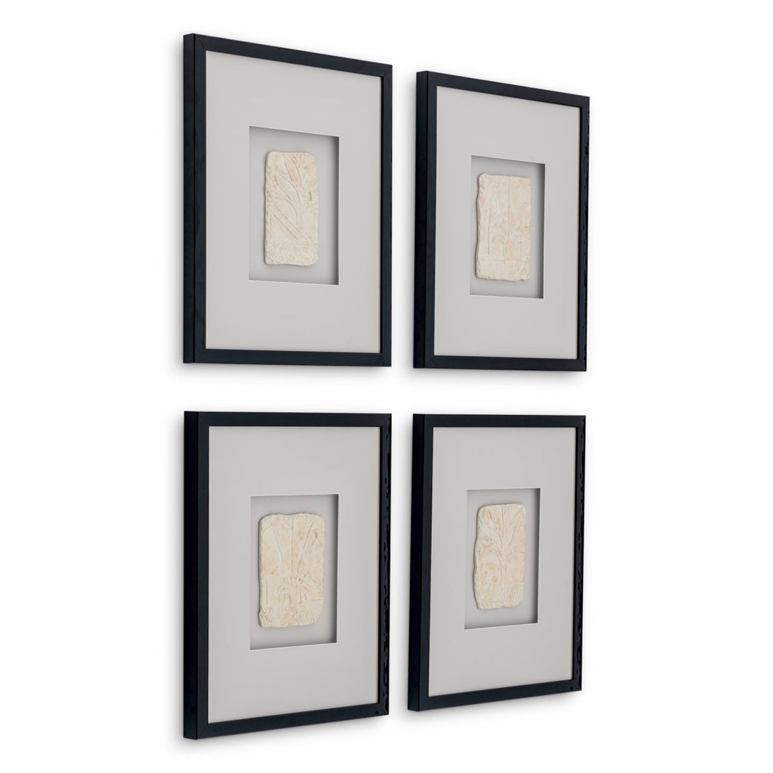 Wall Art Inlay Hatshepsut set of 4 Accessories Eichholtz