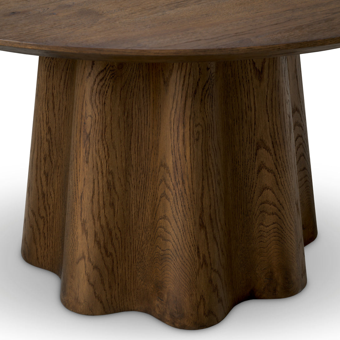 Dining Table Papyrus Dark Brown Oak Veneer Furniture Eichholtz