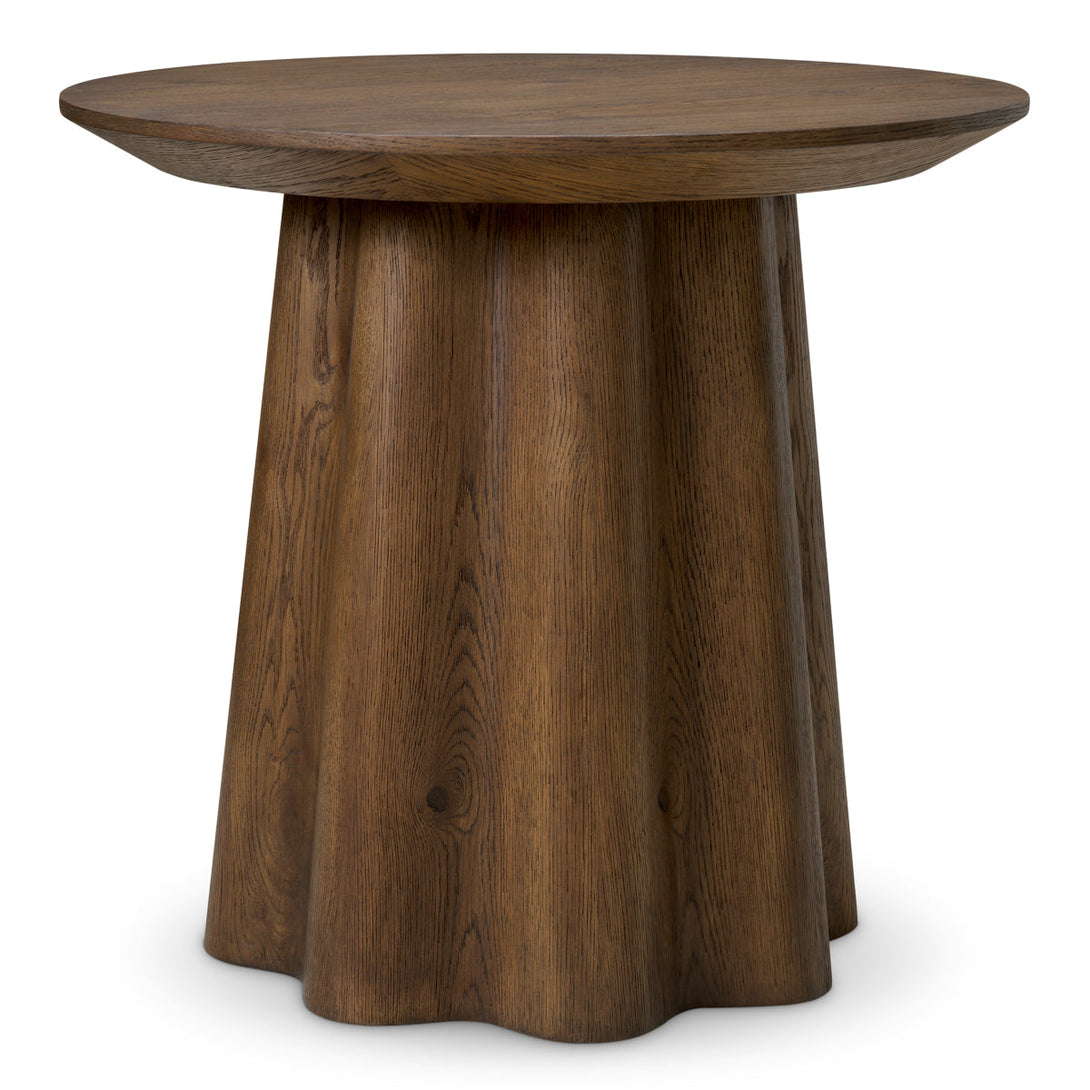 Side Table Papyrus Dark Brown Oak Veneer Furniture Eichholtz