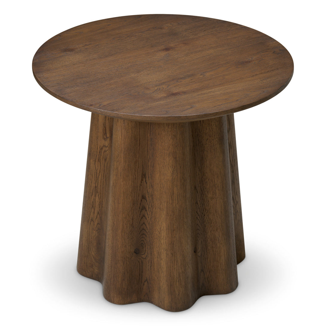 Side Table Papyrus Dark Brown Oak Veneer Furniture Eichholtz