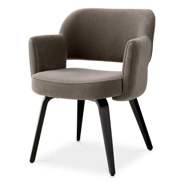 Dining Chair Park Johnston Brown Mohair Furniture Eichholtz