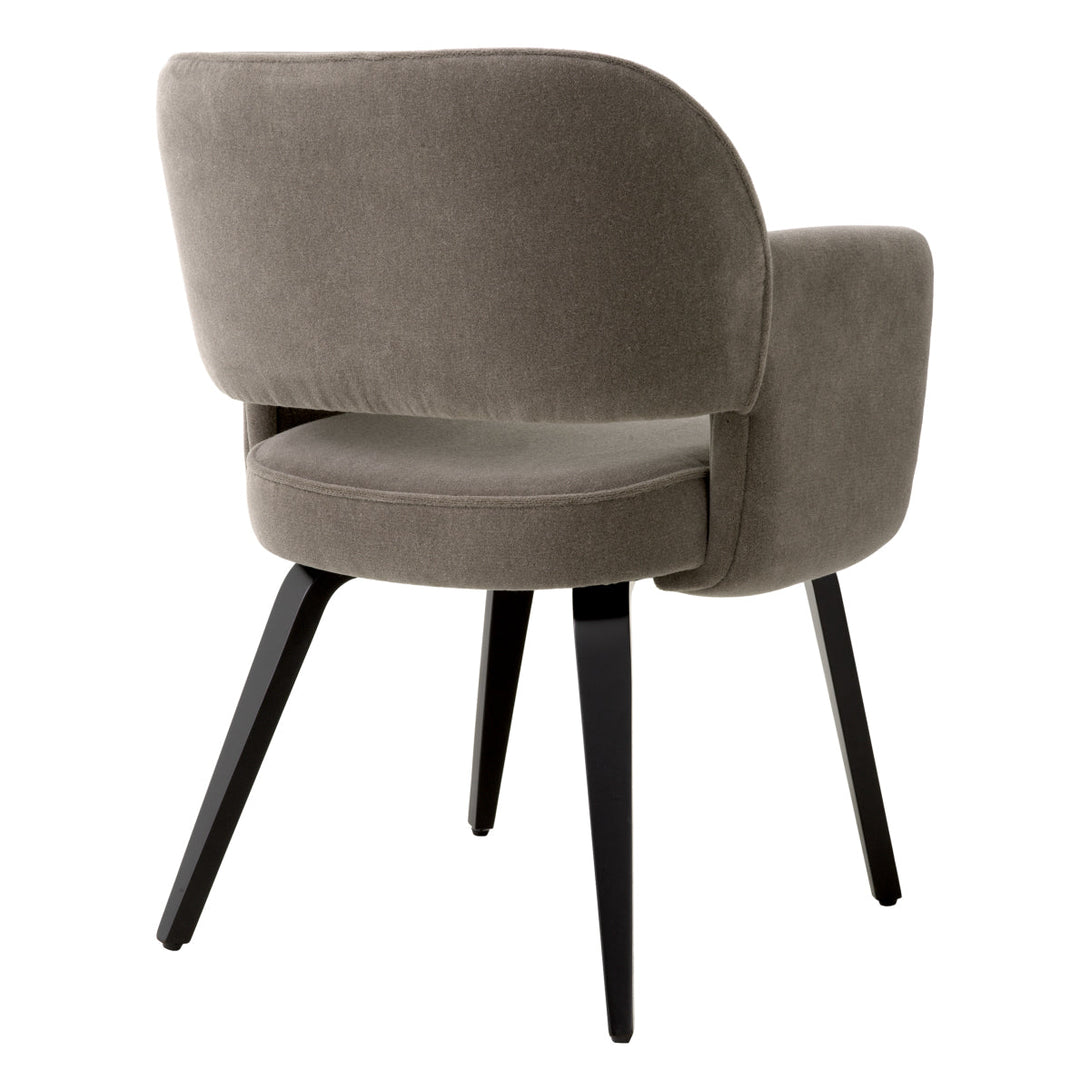 Dining Chair Park Johnston Brown Mohair Furniture Eichholtz