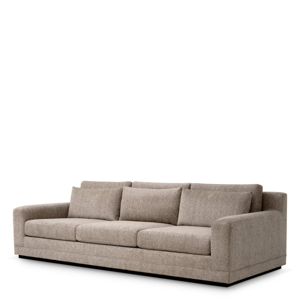 Sofa Manhattan Hunt Chenille Taupe Furniture Eichholtz