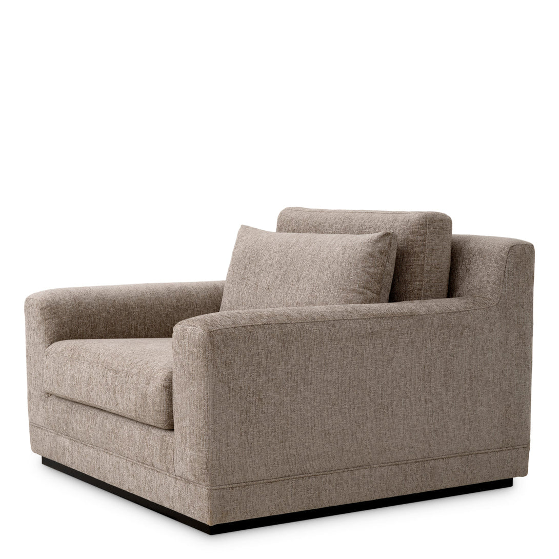 Chair Manhattan Hunt Chenille Taupe Furniture Eichholtz
